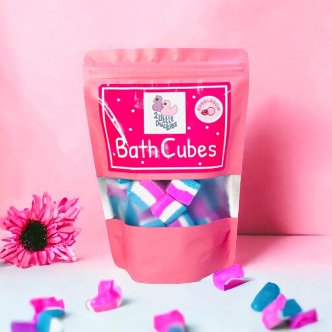 250g Bubblegum Fizzy Bath Cubes