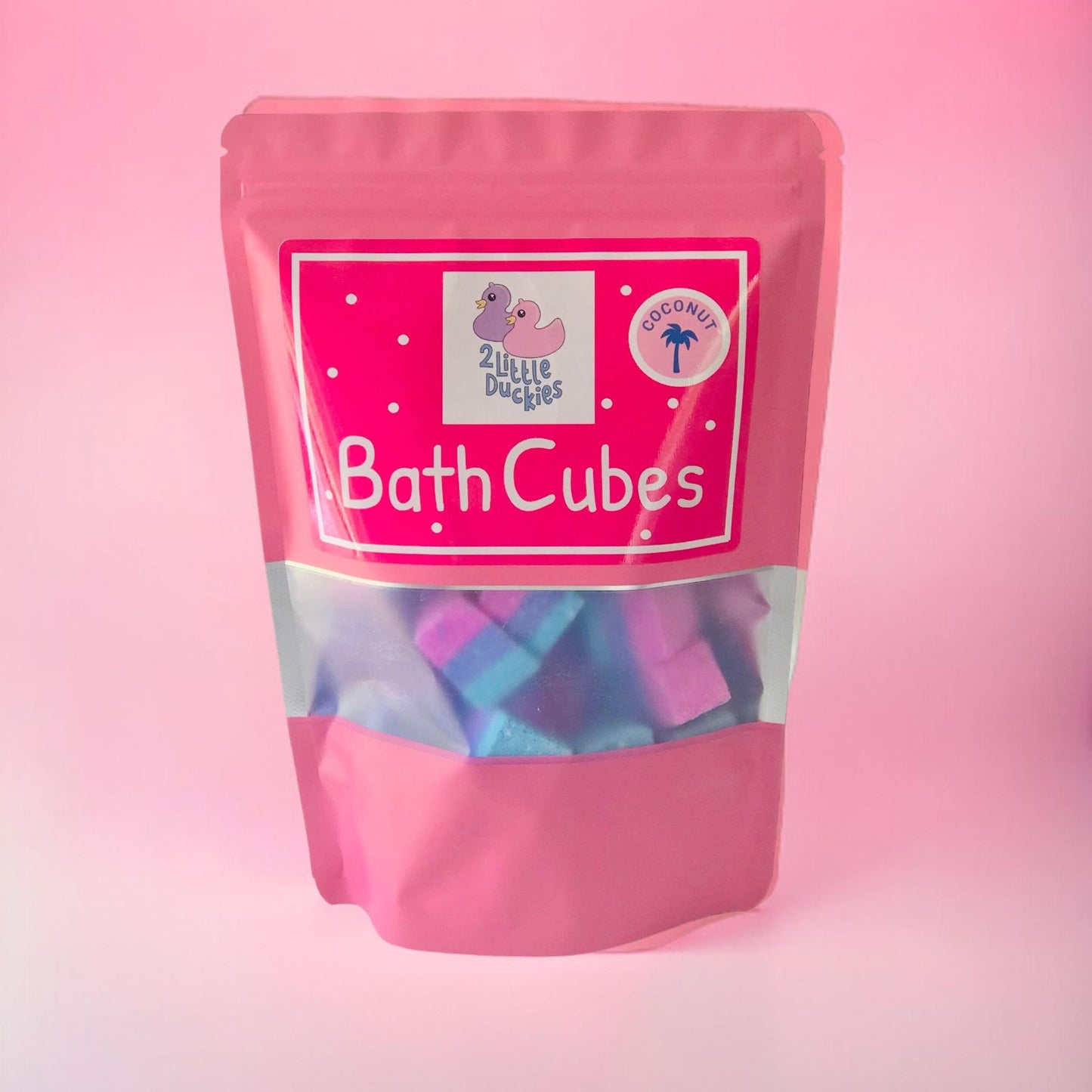 Coconut Fizzy Bath Cubes (Branded or White Label Option) 250g